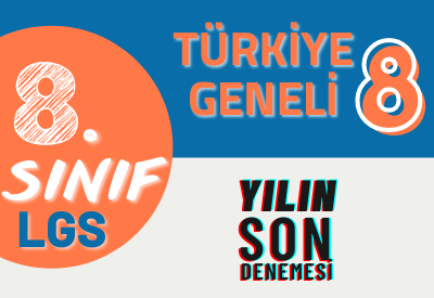 Online LGS Deneme Sınavı 8 (1.Dönem Konuları)